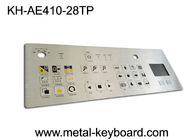 IP65 chống bụi cứng công nghiệp kim loại thép không gỉ bàn phím với touchpad
