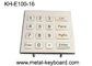 IP65 Number Anti Vandal Metal Keypad Kiosk Panel Mount Keypad Outdoor