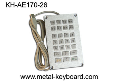 Bảng điều khiển tự phục vụ bàn phím kim loại Kiosk 26 phím, bàn phím phím phẳng