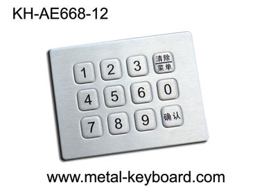 Thép không rỉ Mini 12 phím kim loại Numeric Bàn phím cho máy bán hàng tự động