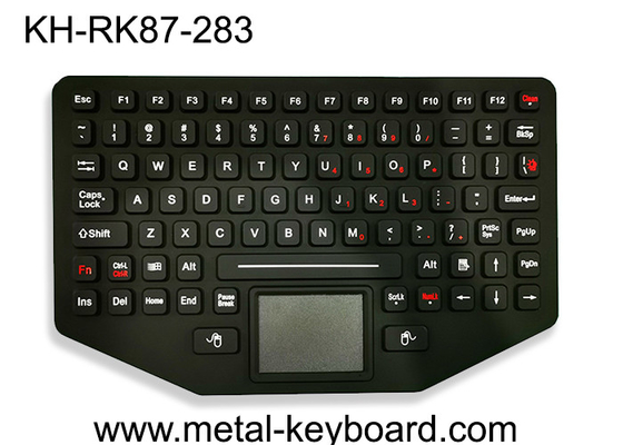 Bàn phím silicon công nghiệp di động quân sự Đèn nền chắc chắn với Touchpad
