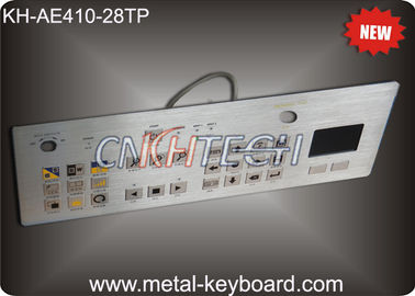 Bàn di chuột 28 phím Bàn phím kim loại công nghiệp Các nút vuông ma trận phẳng