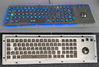 Bàn phím kim loại Backlit cứng cáp với thiết kế bàn phím Ergonomics Trackbal, giao diện USB