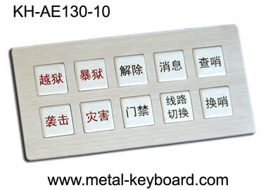 Kiểu IP65 Bàn phím Kẹp Chống IP65 với thiết kế bố trí tùy chỉnh 10 Phím