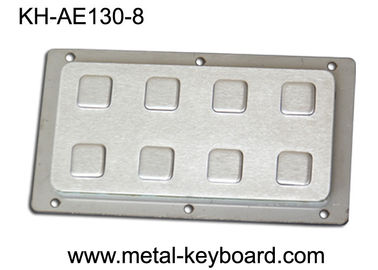 IP65 8 Keys Industrial Rear Panel Mount Number Keypads Stainless Steel