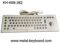 67 phím Ss công nghiệp Máy tính bàn phím kim loại Với Laser Trackball 25mm và Buttons