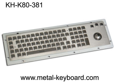 80 phím IP65 Bàn phím công nghiệp kim loại với chuột Trackball và Bàn phím số