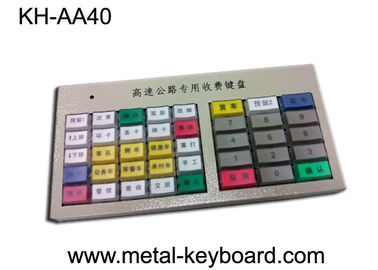 IP65 bàn phím thép không gỉ chống nước với 40 phím cho quốc lộ Số máy Kiosk