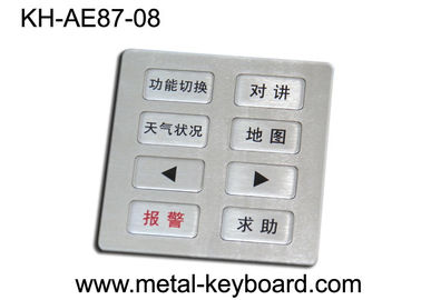 USB connection 8 Buttons keypad numeric customization layout vandal resistant