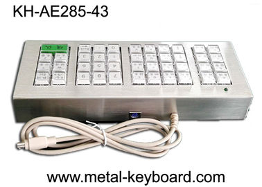 Bút tùy chỉnh 43 nút kim loại Kiosk Bàn phím, chống ăn mòn bằng inox chống bụi
