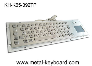 Bàn phím công nghiệp chống nước với Touchpad, bảng điều khiển kim loại Nắp Ip65 Bàn phím