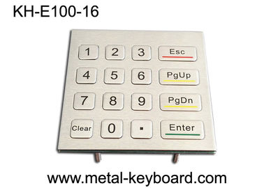 Số IP65 Bàn phím kim loại Chống phá hoại Bảng điều khiển Kiosk Gắn Bàn phím Ngoài trời