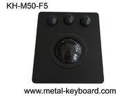50mm đen bảng điều khiển gắn kết Trackball độ nhạy cao PS / 2 / giao diện USB OEM / ODM sẵn