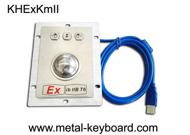 Bảng điều khiển chống phá hoại 45mm Chuột Trackball Chuột thép không gỉ SUS304 Ex IbIIB T6 Bảo vệ