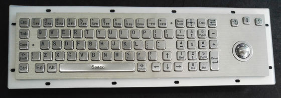 80 phím IP65 Bàn phím công nghiệp kim loại với chuột Trackball và Bàn phím số