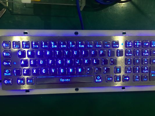 80 phím IP65 Bàn phím công nghiệp kim loại với chuột Trackball và Bàn phím số