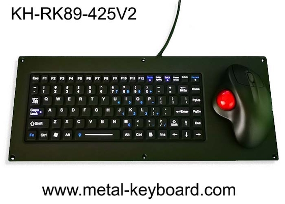 Bàn phím silicon IP65 Bàn phím gắn bảng điều khiển USB với chuột Trackball tiện dụng