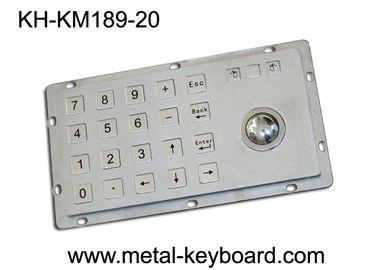 Khóa bàn phím Kiosk chắc chắn với trackball, 24 phím Bàn phím bằng thép không gỉ